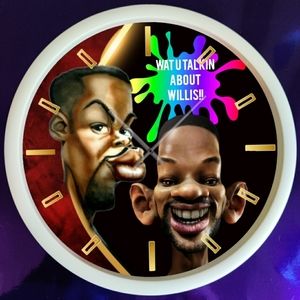Will Smith n slappy wall clock